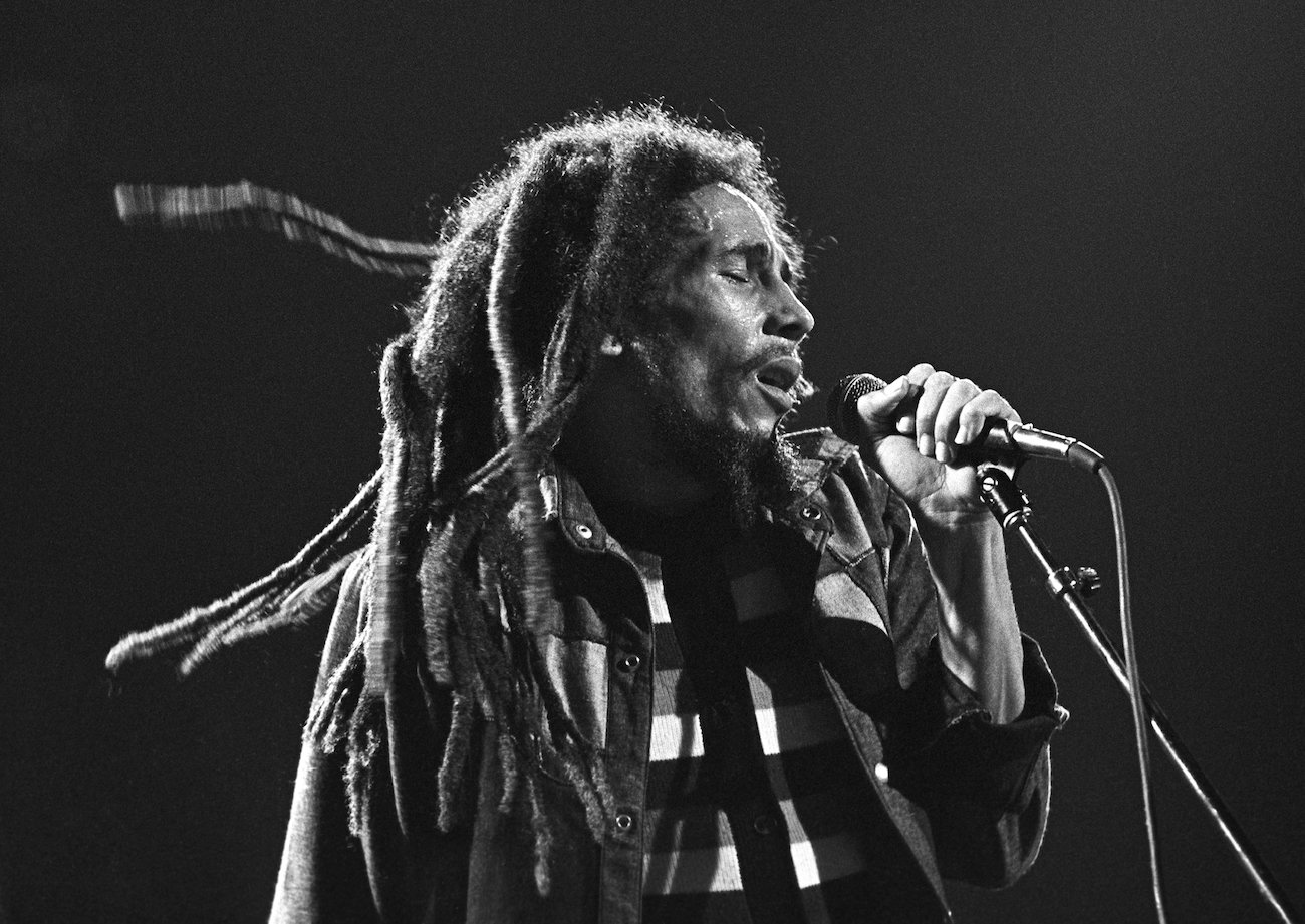 Bob Marley performing in the 1970s.