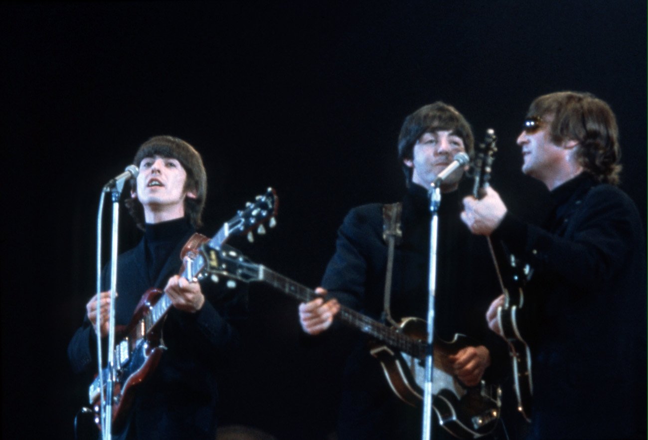 The Beatles performing in 1966.