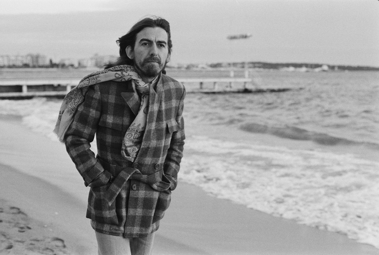 George Harrison in Cannes, France, 1976.