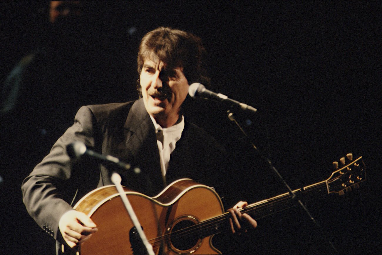 George Harrison performing at the Royal Albert Hall in 1992.