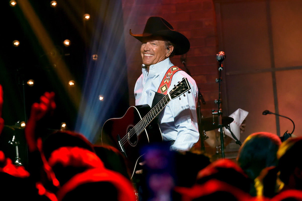 George Strait performs onstage during Skyville Live in 2017 in Nashville