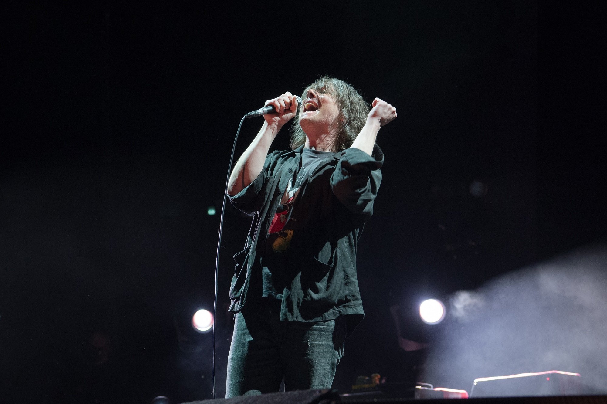 Gerard Way of My Chemical Romance performs onstage in Paris, France