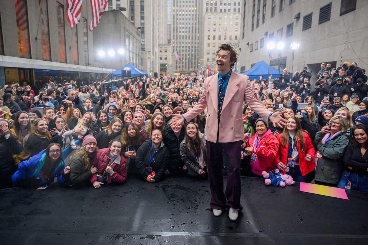 Harry Styles performs on TODAY in 2020. Styles is an international superstar who remains grounded in reality thanks to a friend's advice about listening to praise and criticism.