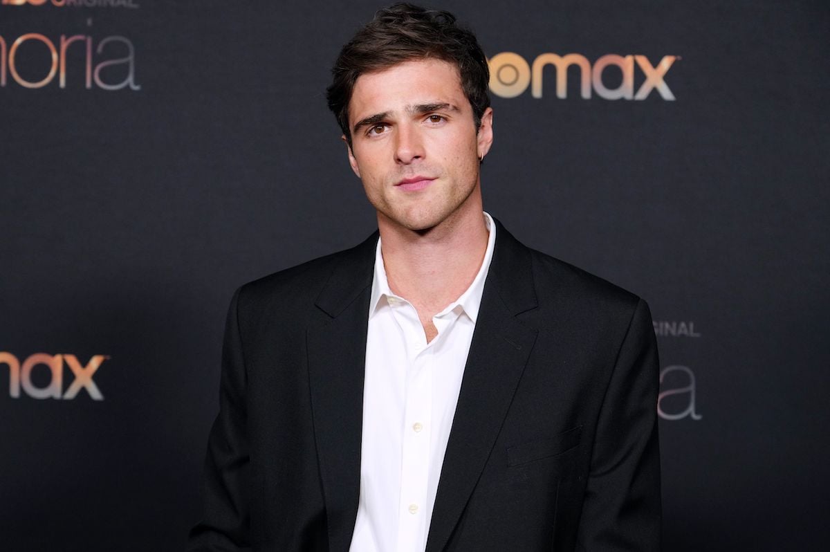 Jacob Elordi attends the Euphoria Season 2 premiere in a black suit