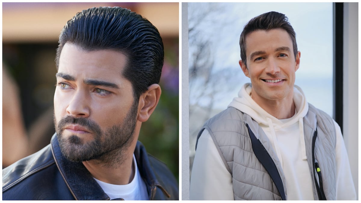 Side by side photos of Jesse Metcalfe as Trace and Robert Buckley as Evan in 'Chesapeake Shores'