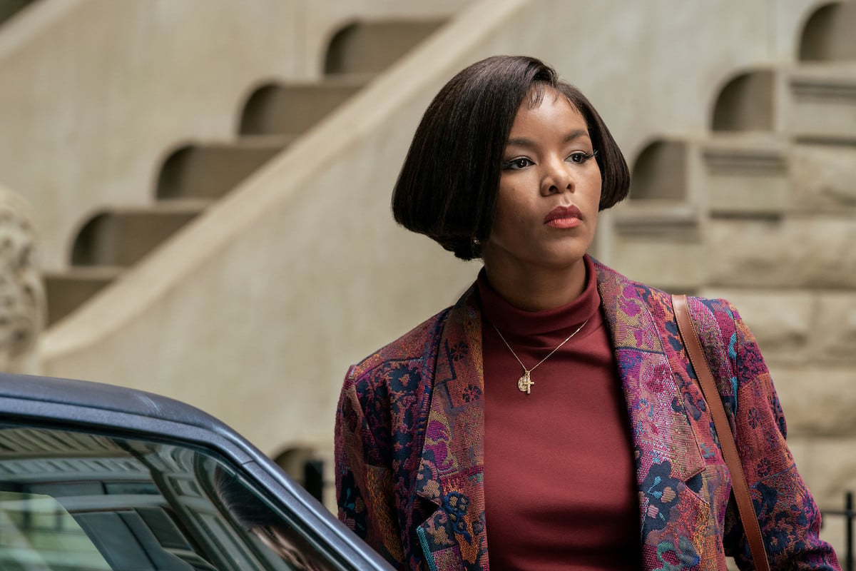 LeToya Luckett as Kenya wearing a bob and red turtleneck in 'Power Book III: Raising Kanan'