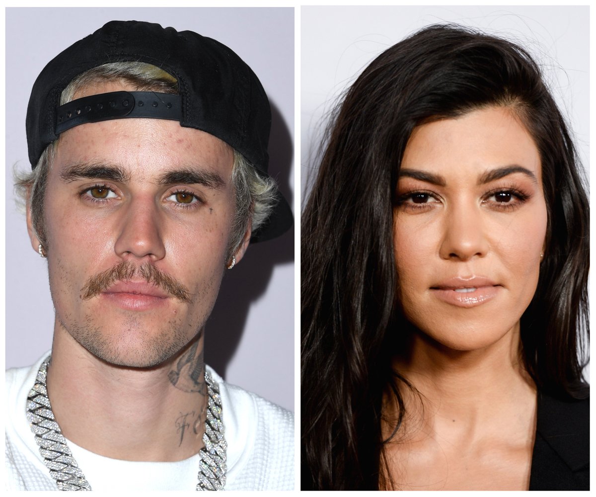 Justin Bieber and Kourtney Kardashian, who are rumored to have a kid together.