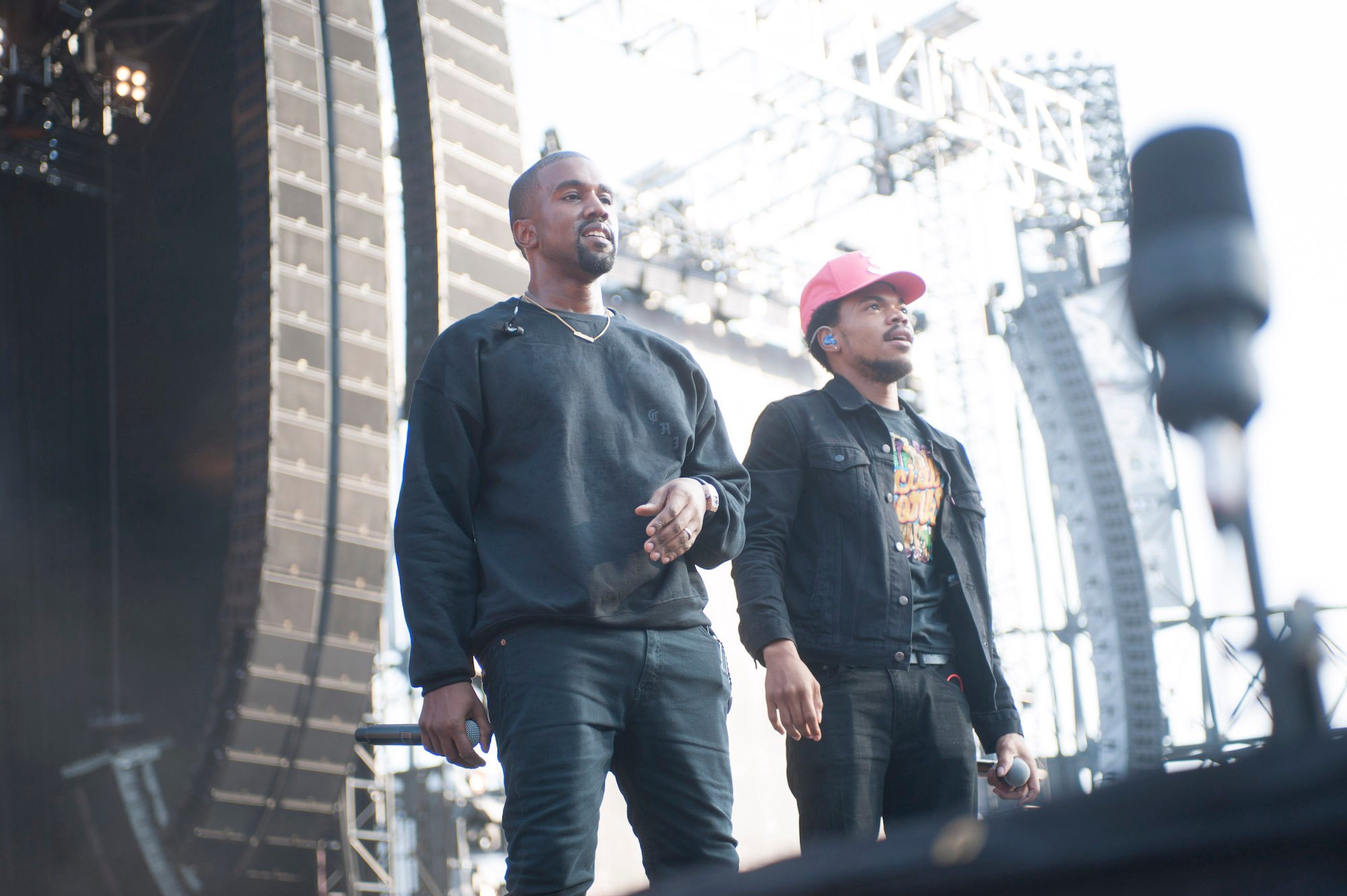 Kanye West and Chance the Rapper