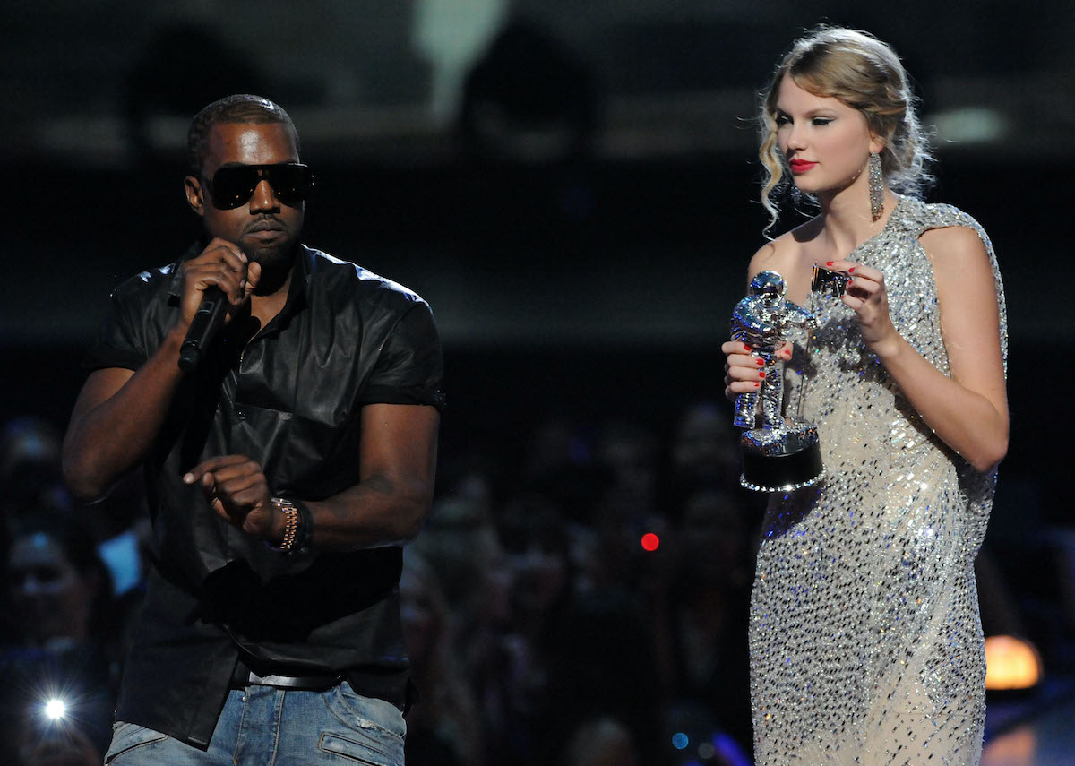Kanye West interrupting Taylor Swift at the 2009 VMAs