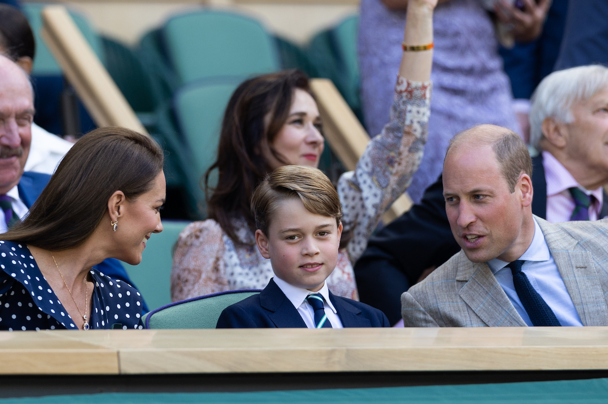 Prince George makes a public appearance at Wimbledon, sitting next to Kate Middleton and Prince William