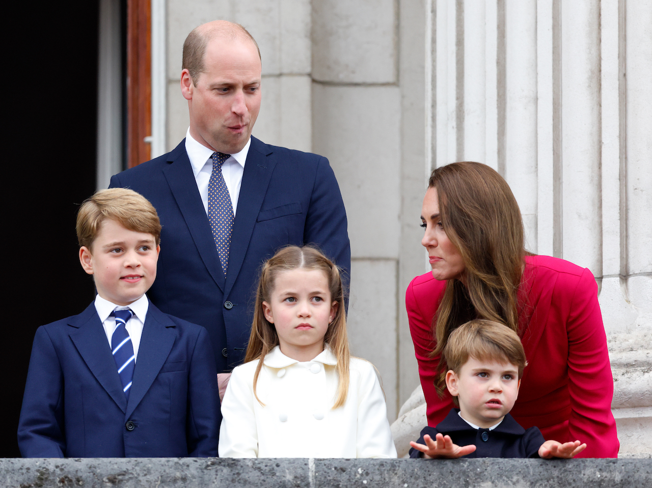 Kate Middleton, pictured with Prince William, Prince George, Princess Charlotte, and Prince Louis in 2022, isn't afraid to 'tell off' her royal kids when needed