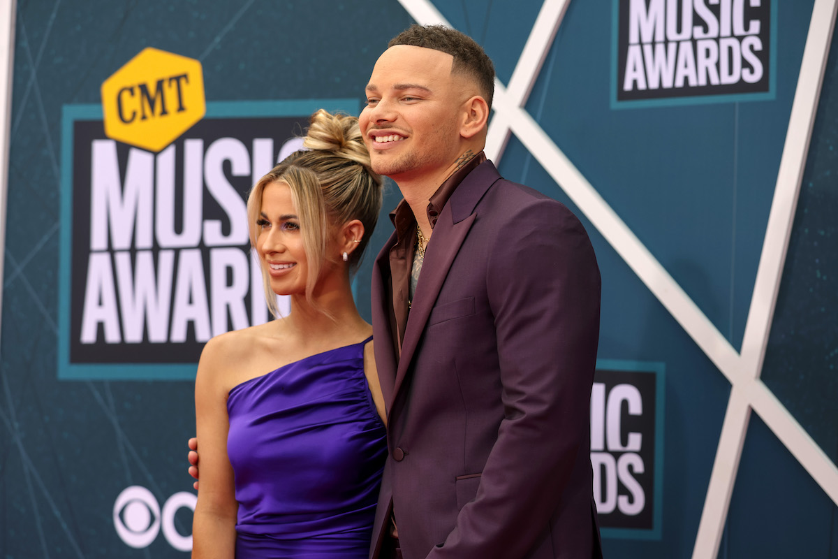 Katelyn Jae Brown and co-host Kane Brown attend the 2022 CMT Music Awards