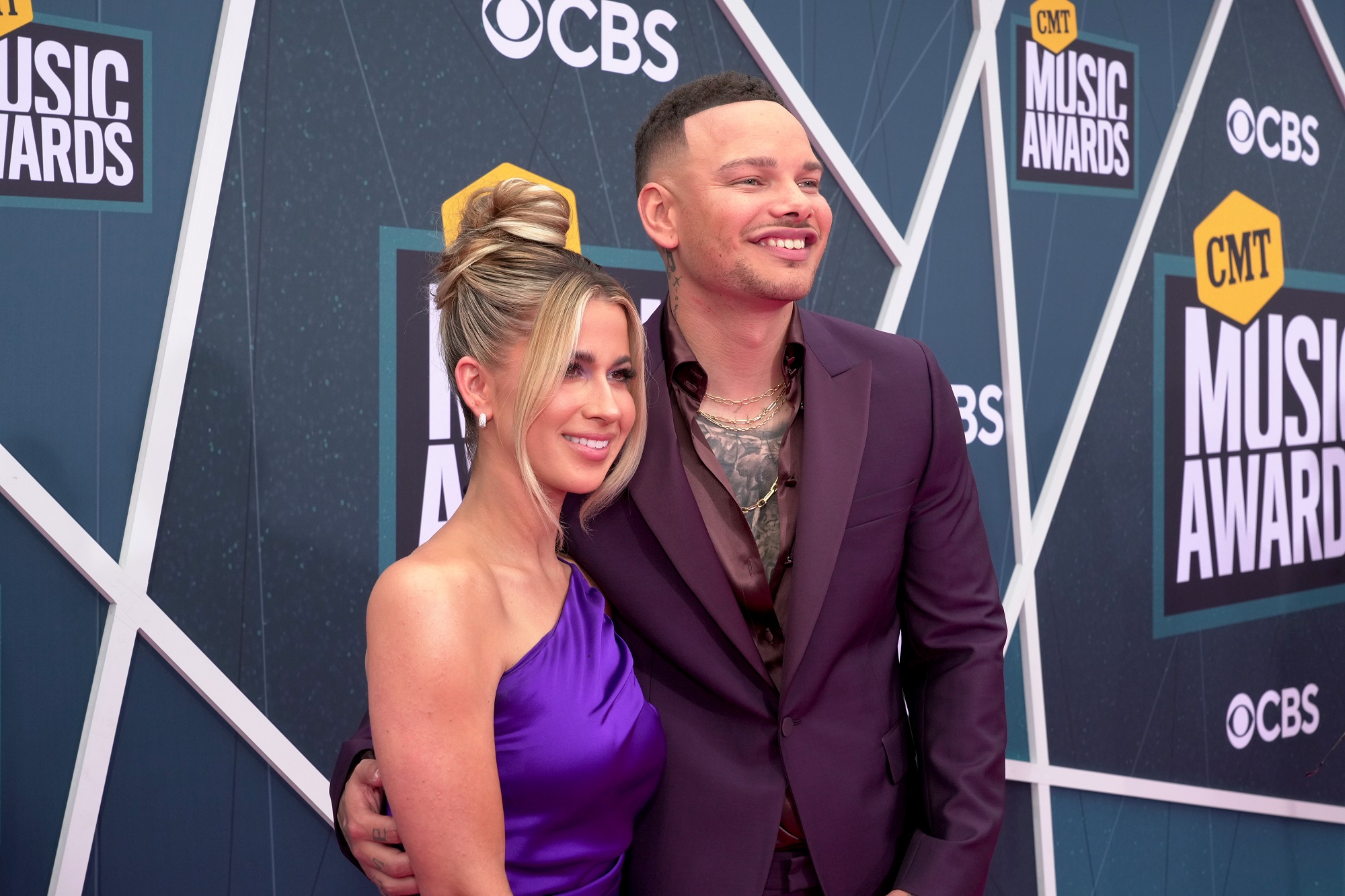 Katelyn Jae and Kane Brown attend the 2022 CMT Music Awards