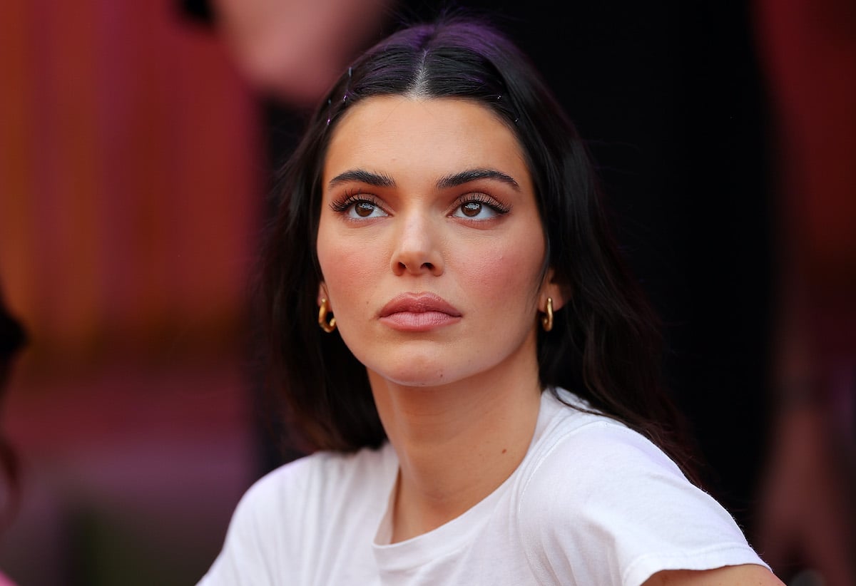 Kendall Jenner looking upward