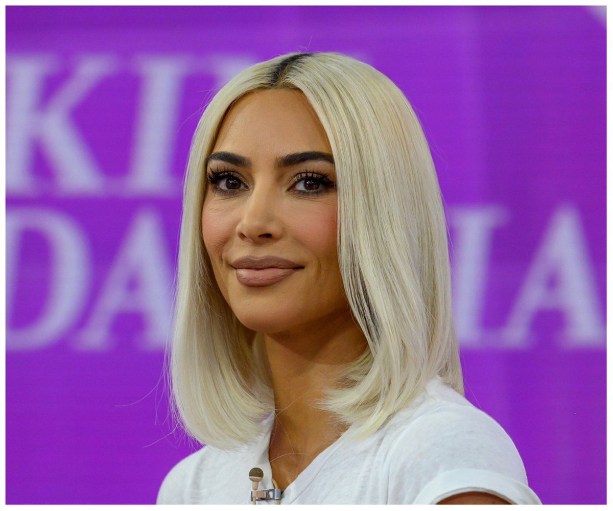 Kim Kardashian, who shared bizarre footage of herself at the gym.