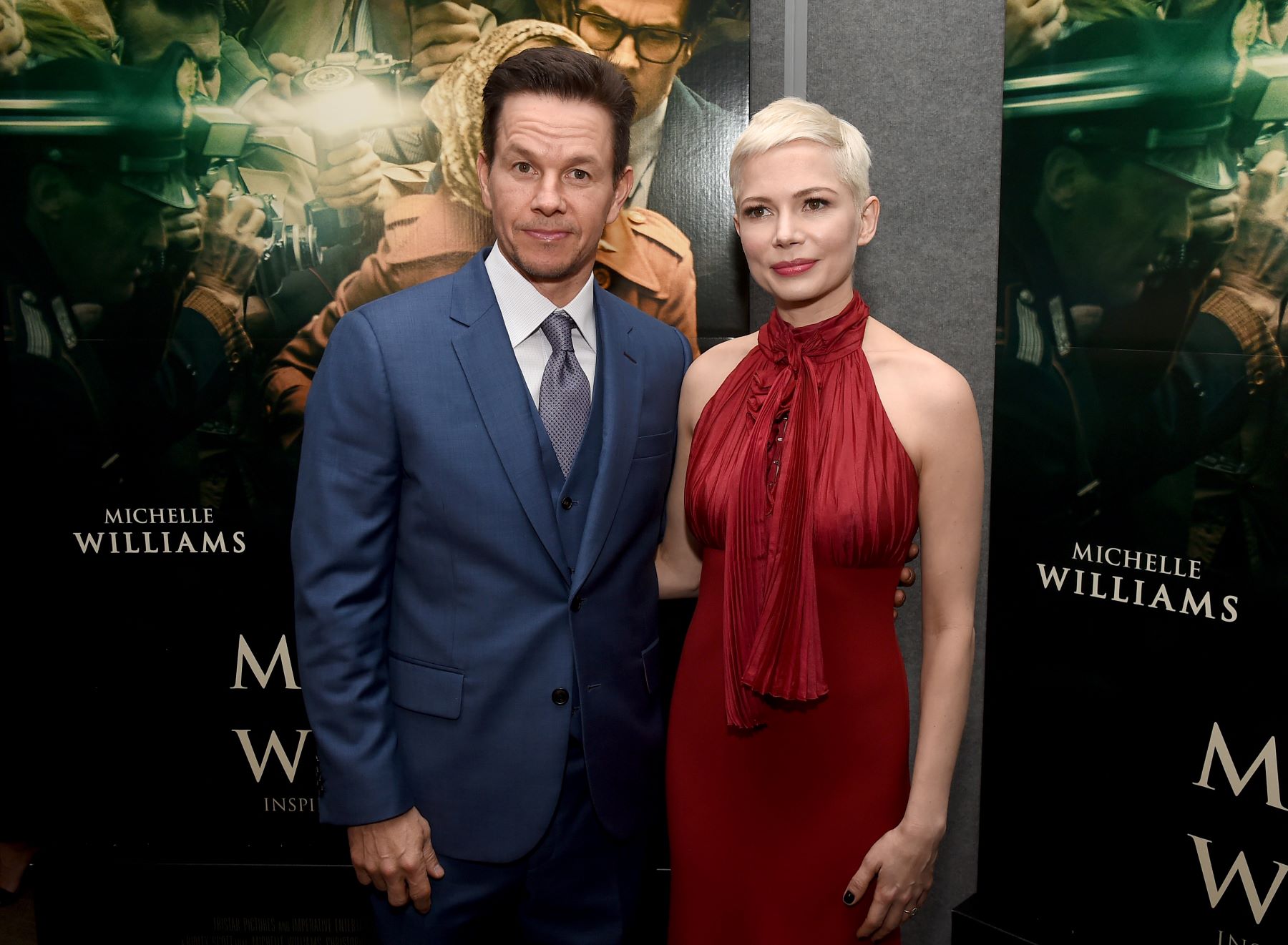 Mark Wahlberg and Michelle Williams at 'All the Money in the World' premiere at the Samuel Goldwyn Theater