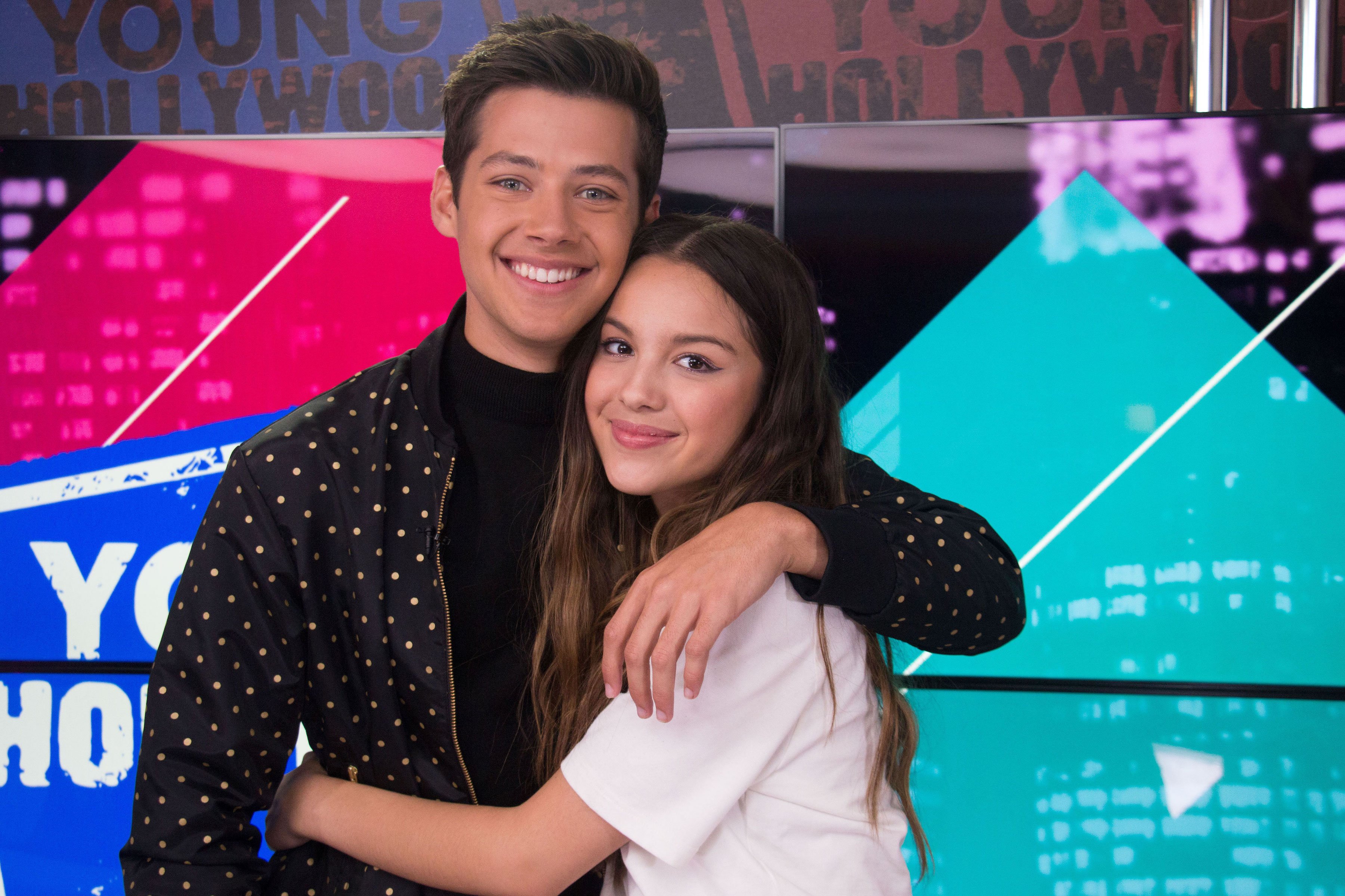 Joshua Bassett and Olivia Rodrigo at the Young Hollywood Studio