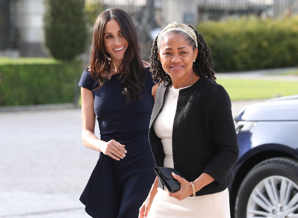 Meghan Markle, who asked The Tig readers for a birthday gift in 2014, walks with her mother, Doria Ragland