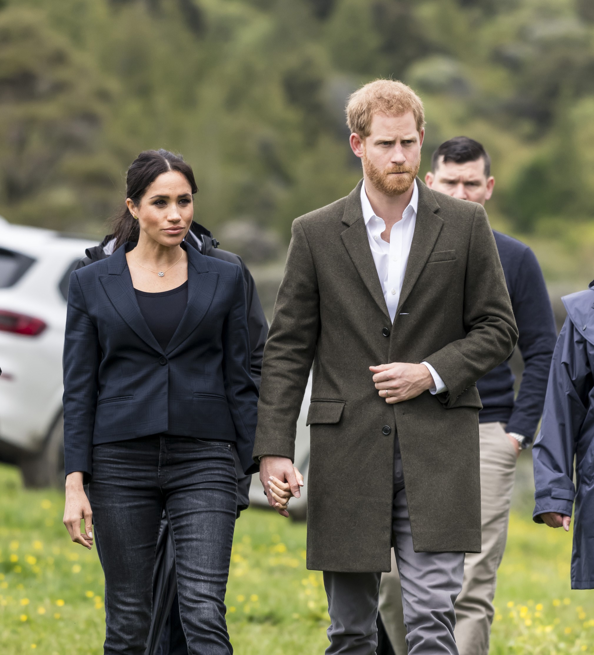 Meghan Markle and Prince Harry at the unveiling of The Queen's Commonwealth Canopy