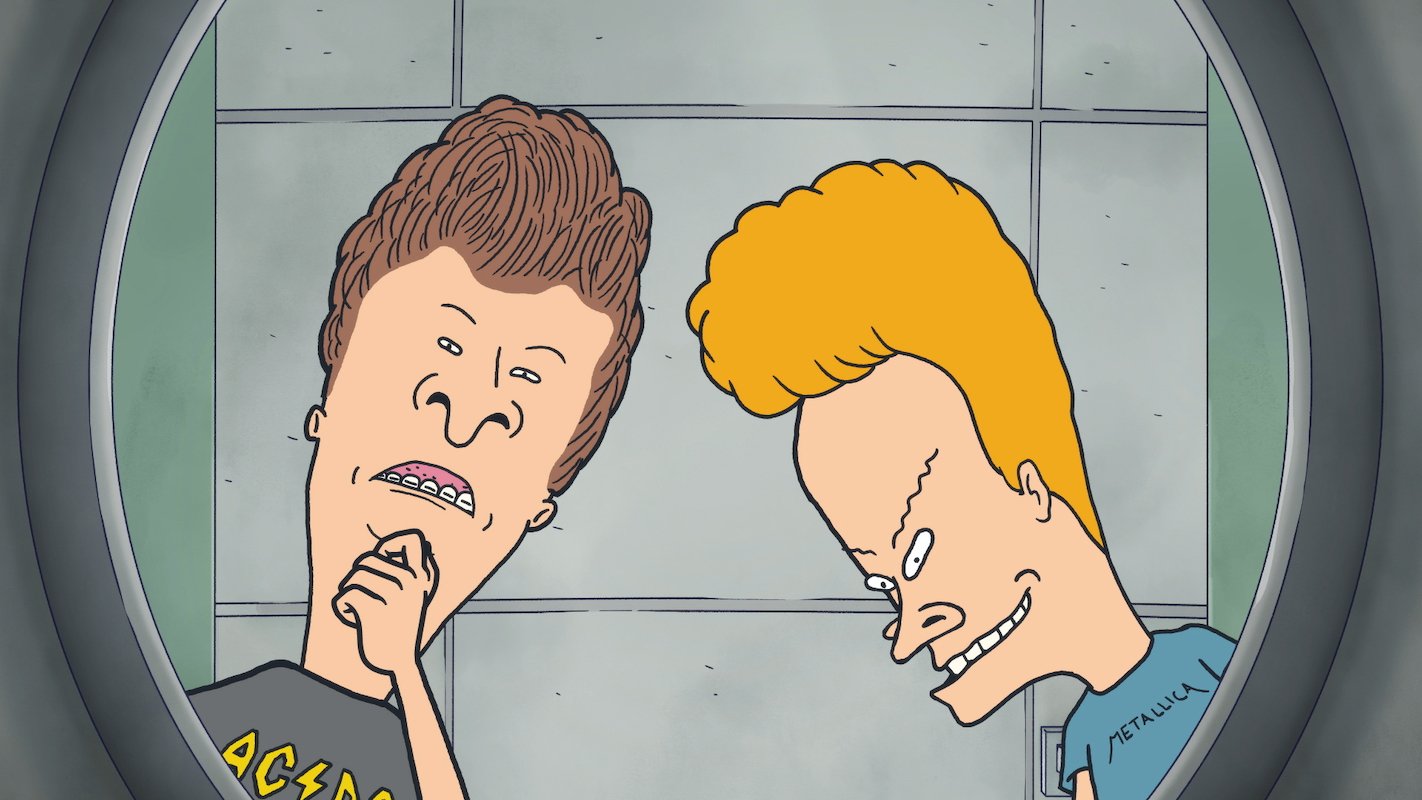 Mike Judge's Beavis and Butt-Head peer into a toilet