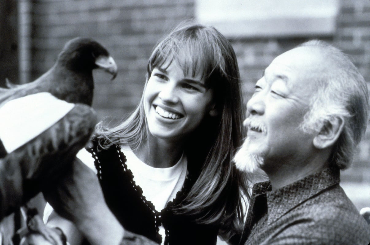 'The Next Karate Kid': Hilary Swank and Pat Morita help an injured bird