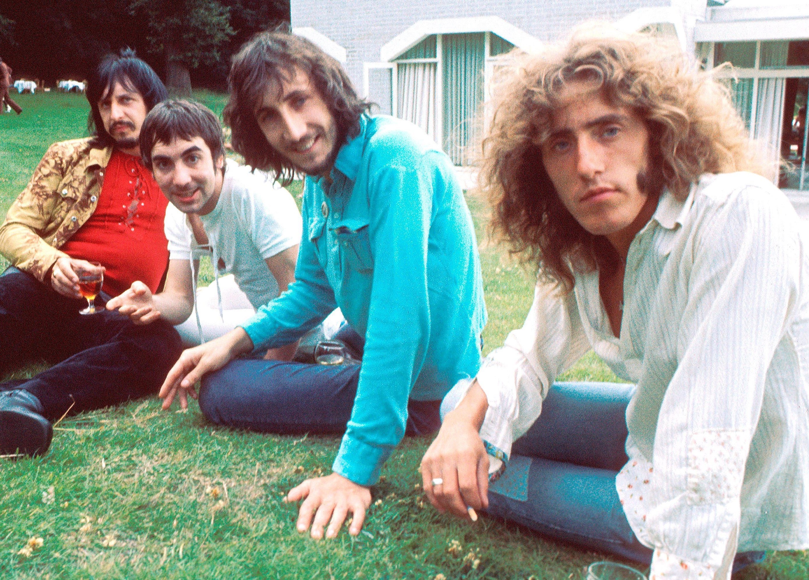 The Who on the grass