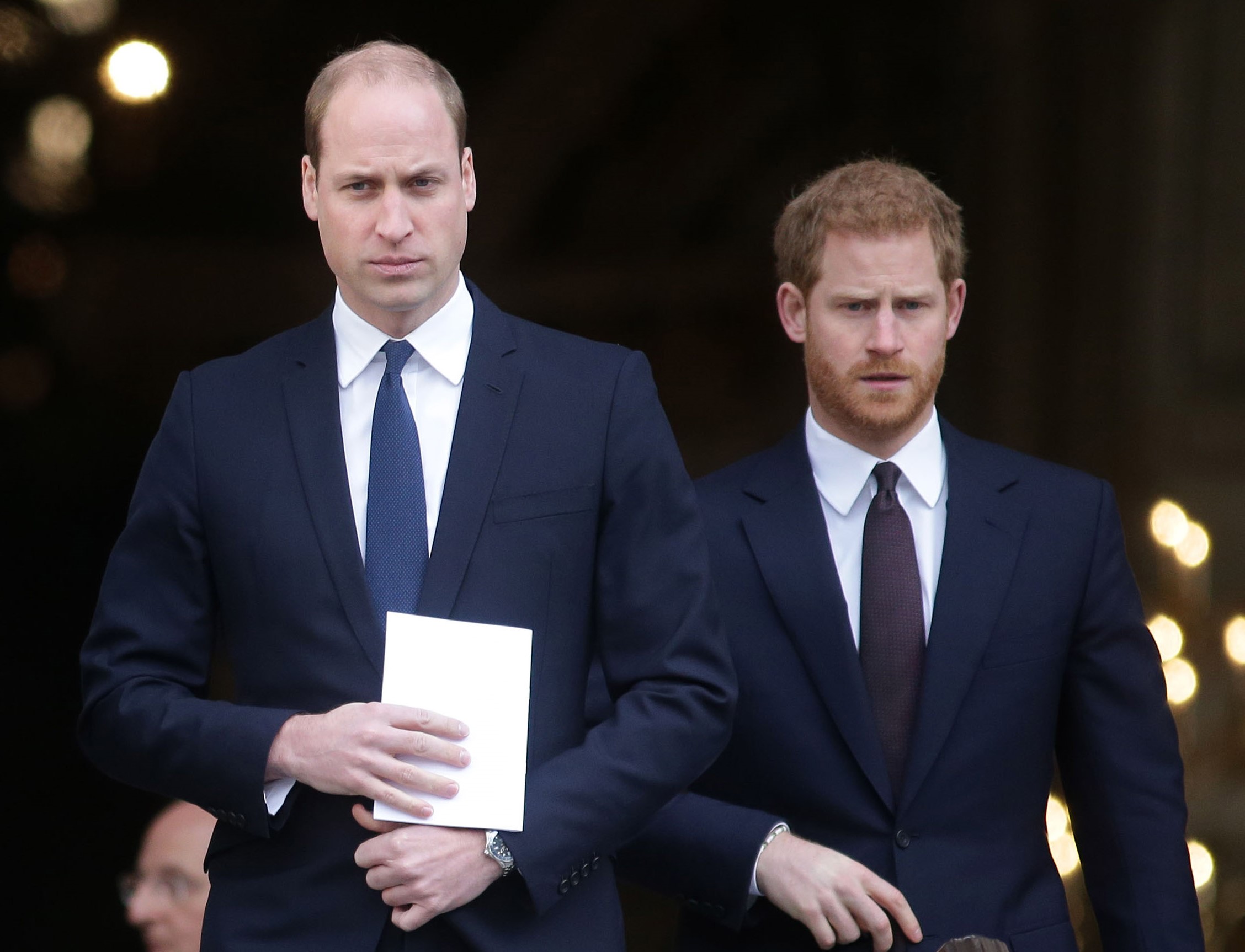 Prince William, who will have to break the queen's rule to handle his brother, Prince Harry, leave after attending the Grenfell Tower National Memorial Service