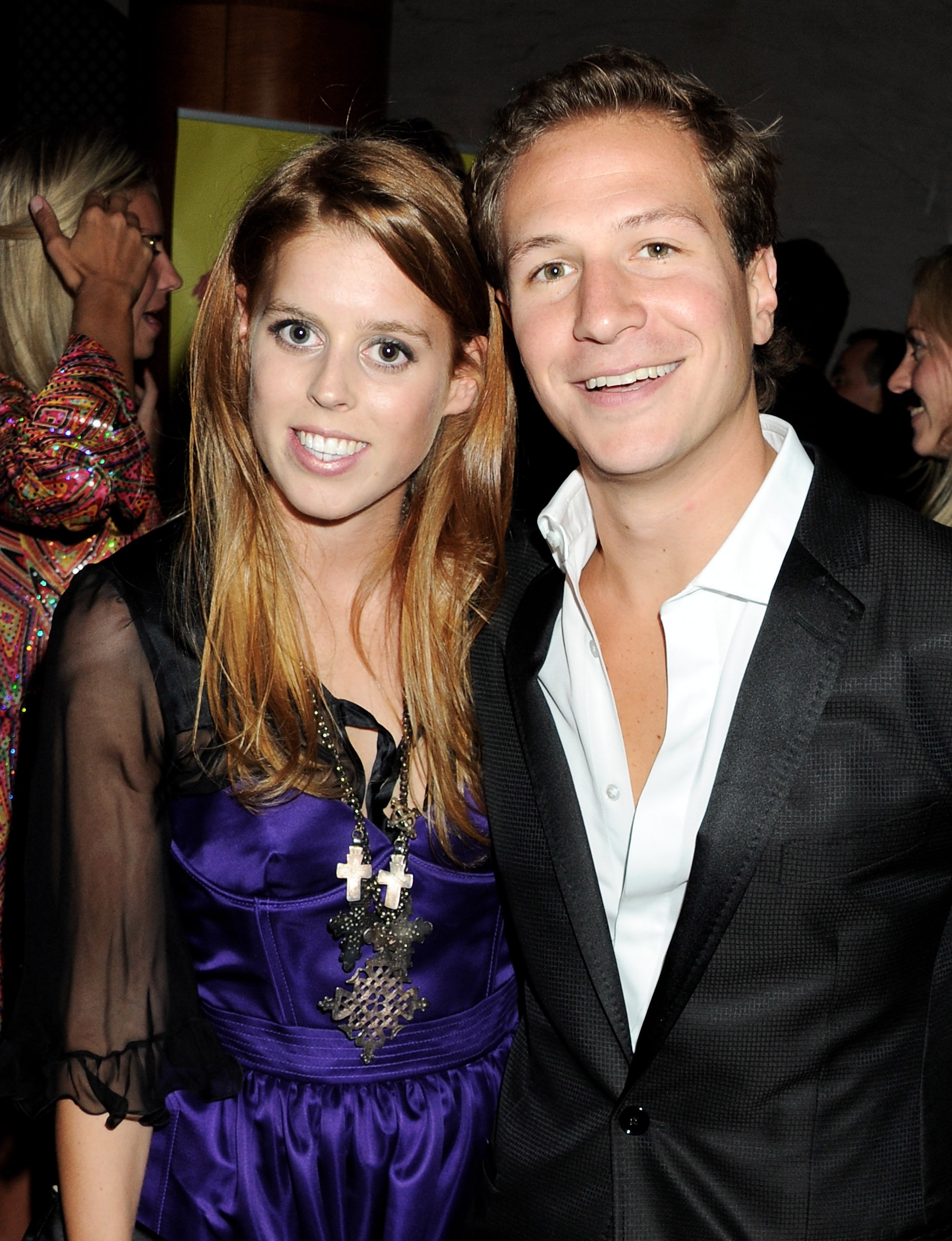 Princess Beatrice and Dave Clark, who Prince William didn't like, pose for photo together at Freddie For A Day event to celebrate the late Freddie Mercury