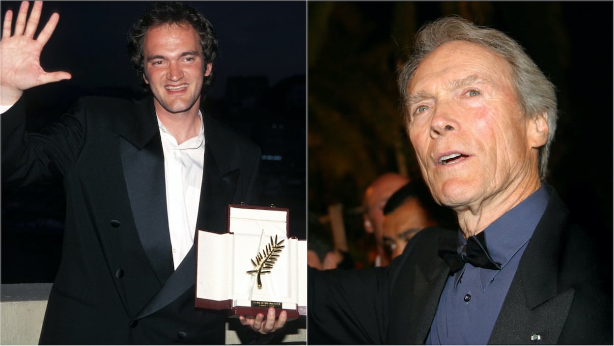 Quentin Tarantino with the Palme d'Or at the 1994 Cannes Film Festival; Clint Eastwood attends the 2003 Cannes Film Festival. Eastwood presided over the Cannes jury when 'Pulp Fiction' won, and he revealed what the response was like when jurors first saw it.