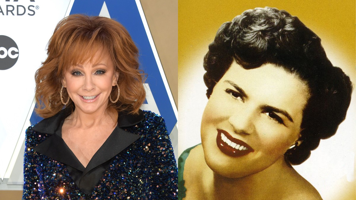 Reba McEntire (L) never met Patsy Cline (R), but they share a few connections