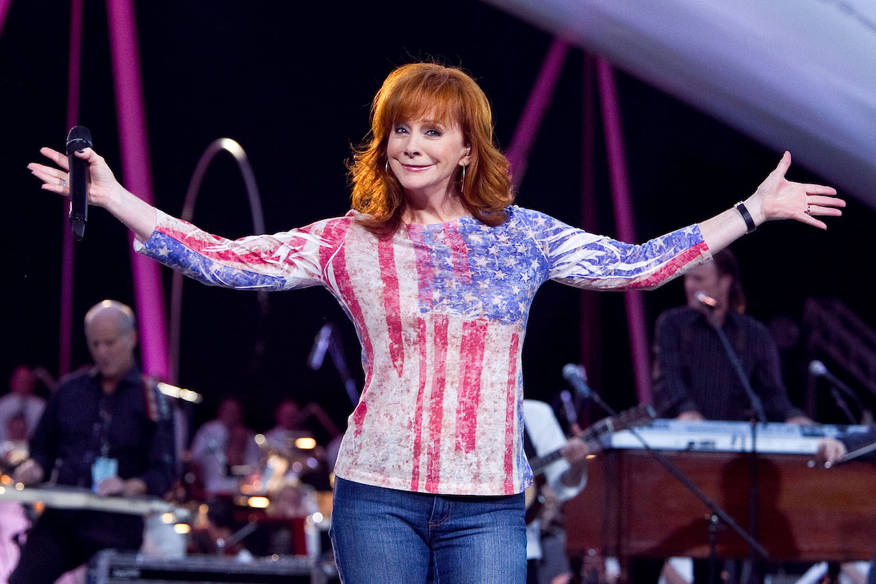 Reba McEntire. shown at the annual PBS "A Capitol Fourth" concert in 2010, owns a private plane