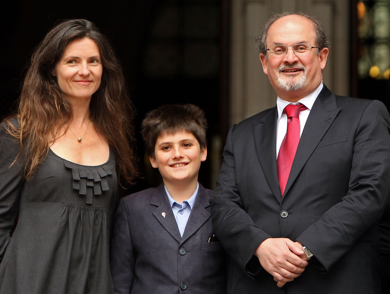 Salman Rushdie and ex-wife Elizabeth West with their son