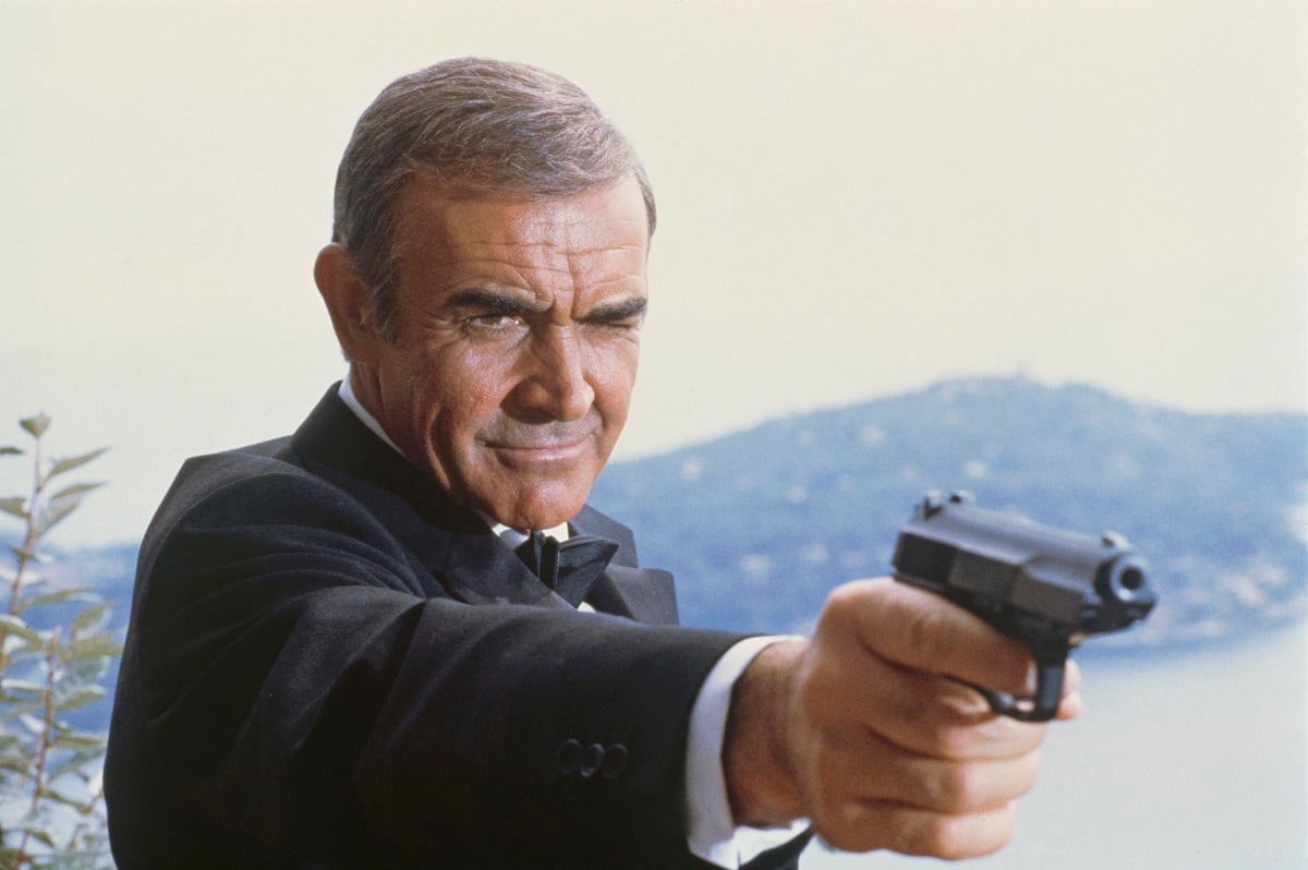 Sean Connery playing James Bond