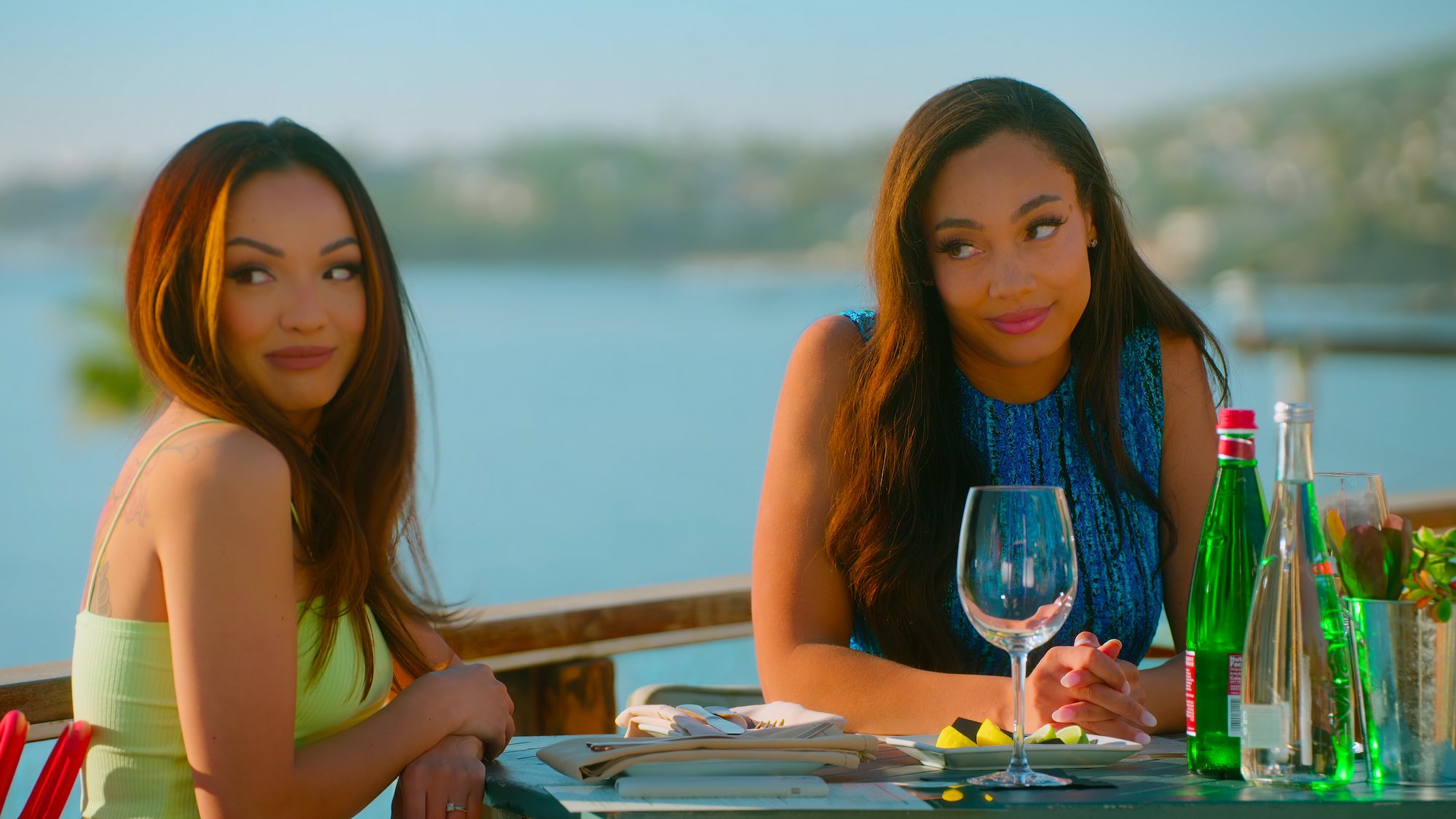 'Selling The OC' stars Lauren Brito and Brandi Marshall having lunch.