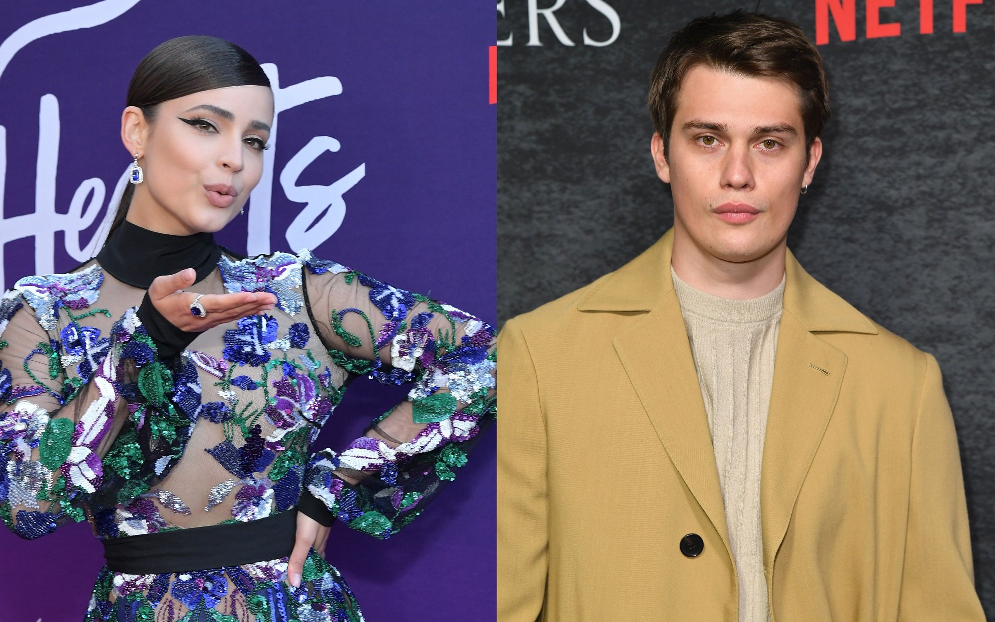 A joined photo of Sofia Carson and Nicholas Galitzine