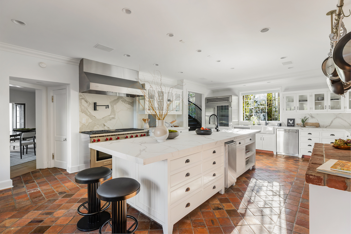 The kitchen inside Sylvester Stallone's former house