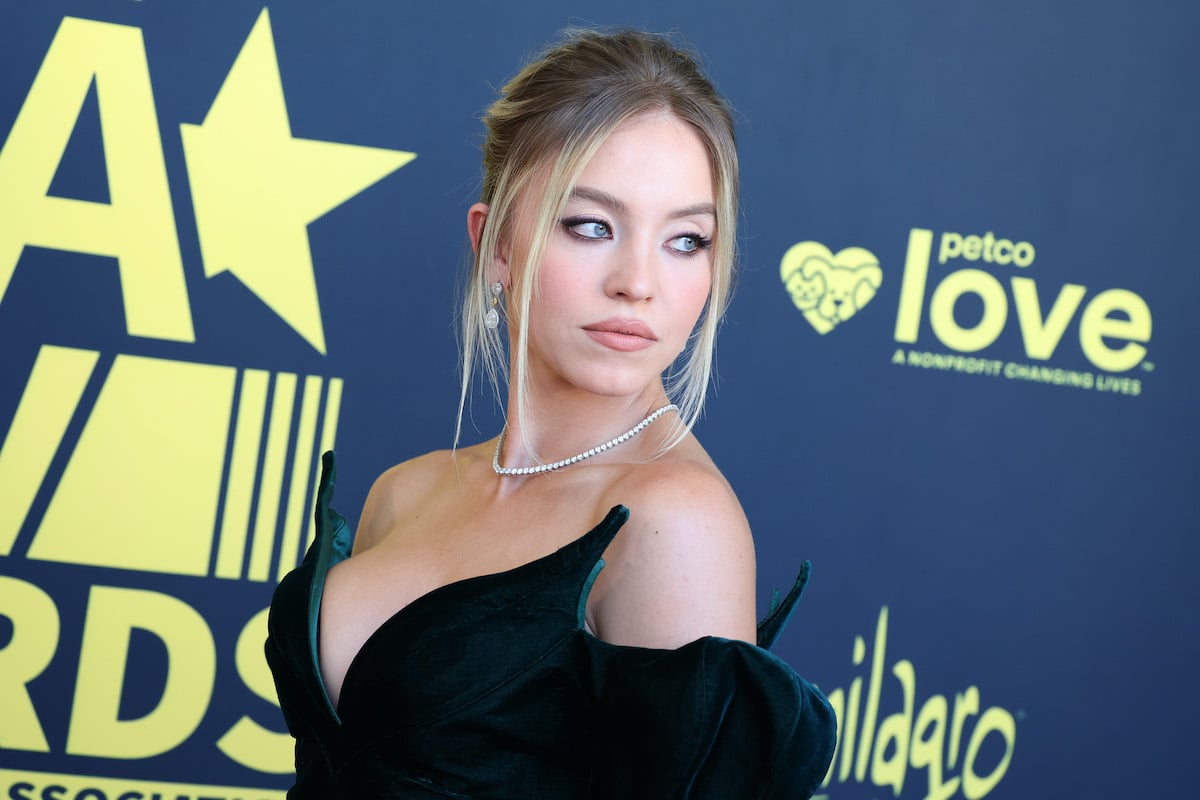 Double Emmy nominee Sydney Sweeney looks over her shoulder