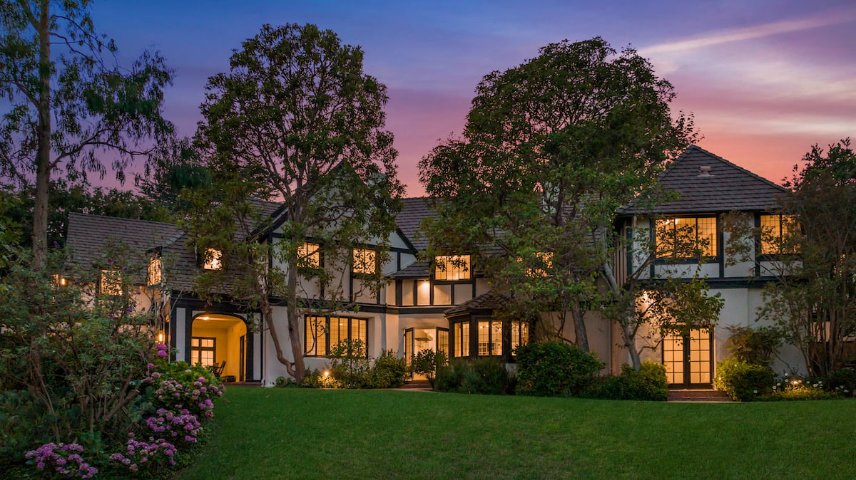 Exterior of a home once owned by Sylvester Stallone