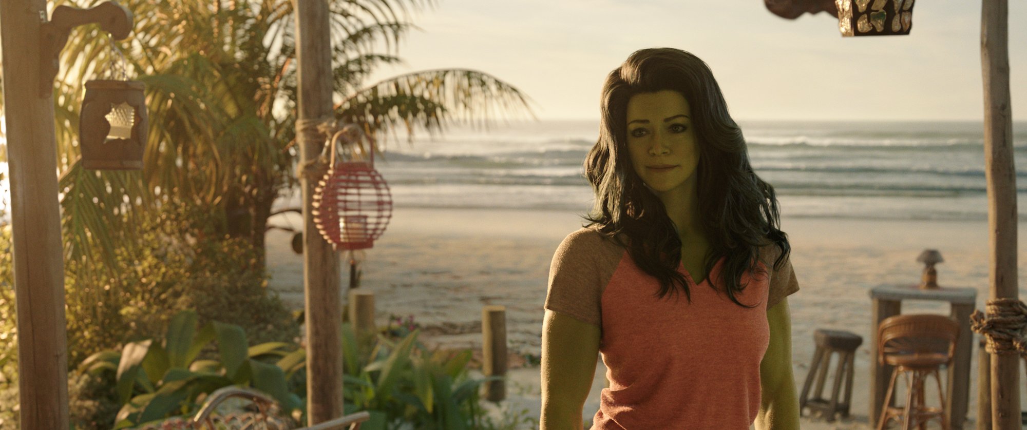 Tatiana Maslany as Jennifer Walters/ She-Hulk in She-Hulk on Disney+