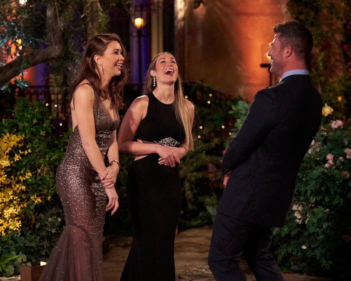 Rachel Recchia and Gabby Windey with Jesse Palmer in 'The Bachelorette' Season 19