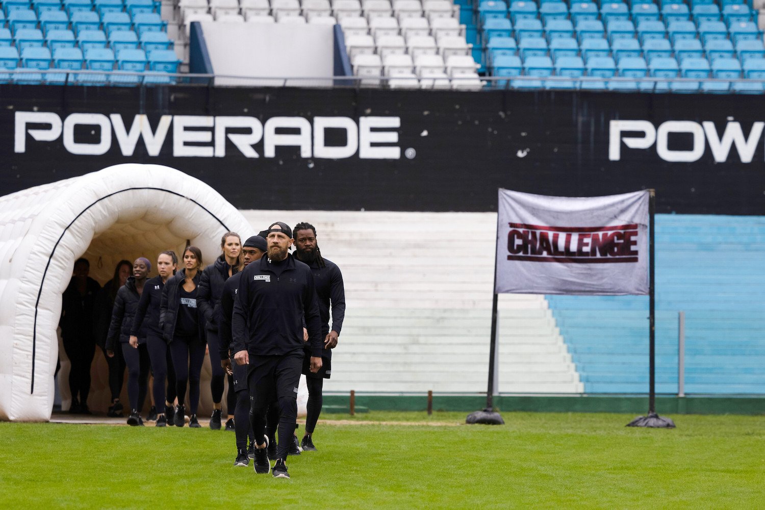 ''The Challenge: USA' cast walking on to a field