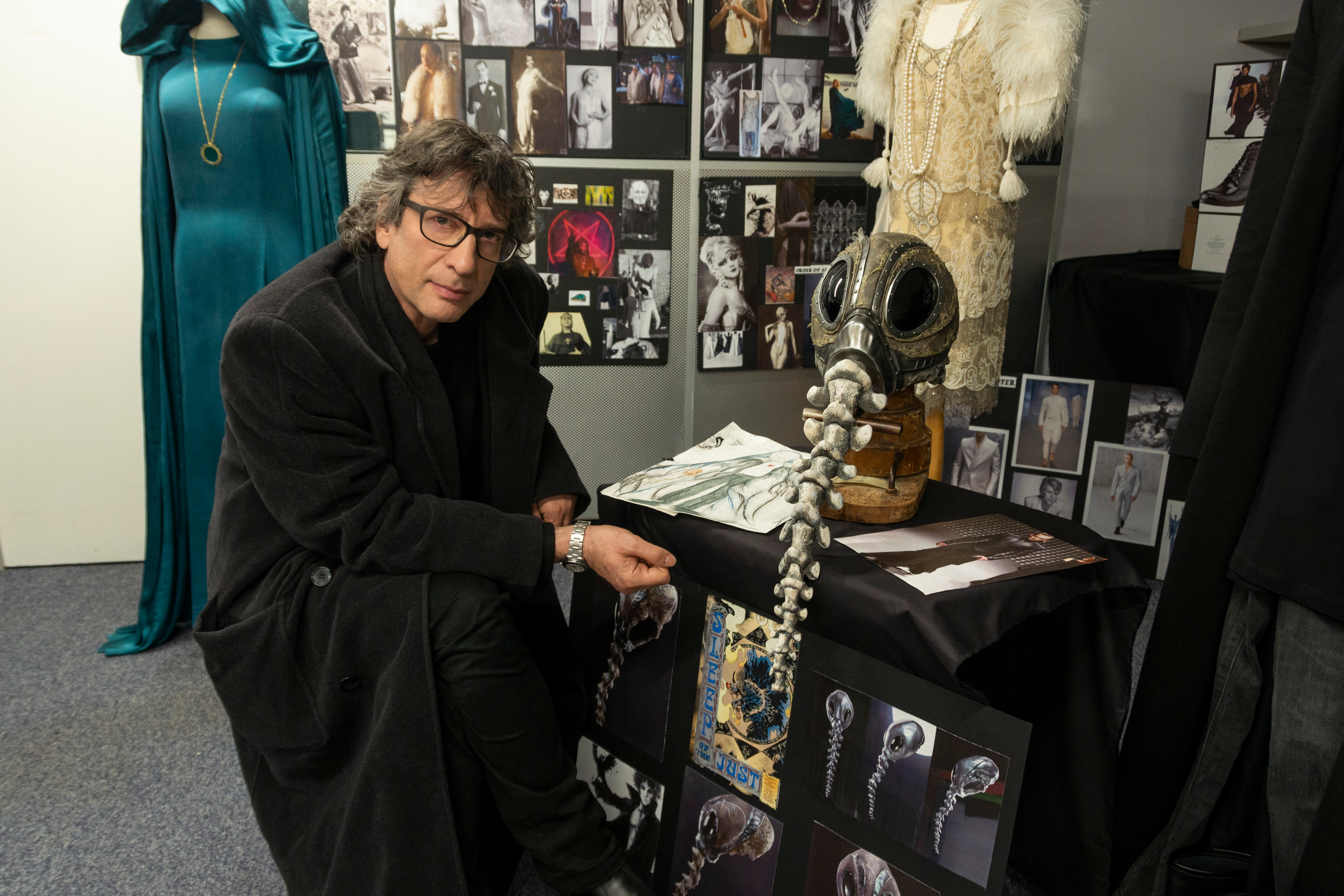 Writer Neil Gaiman on the set of 'The Sandman.' What is author Neil Gaiman best known for? His resumé includes much more than the live-action 'The Sandman.'