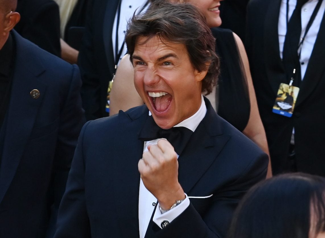 Tom Cruise, whose net worth is $600 million, attends a 'Top Gun: Maverick' event in 2022
