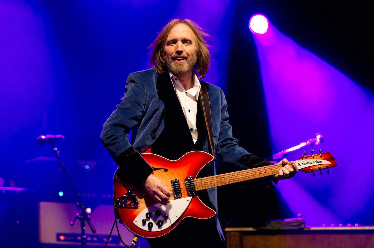 Tom Petty performing on stage