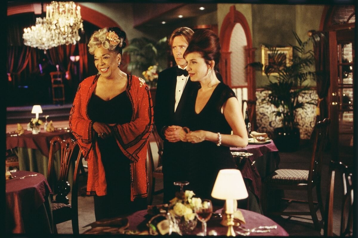 Smiling Della Reese and Roma Downey in 'Touched By an Angel'