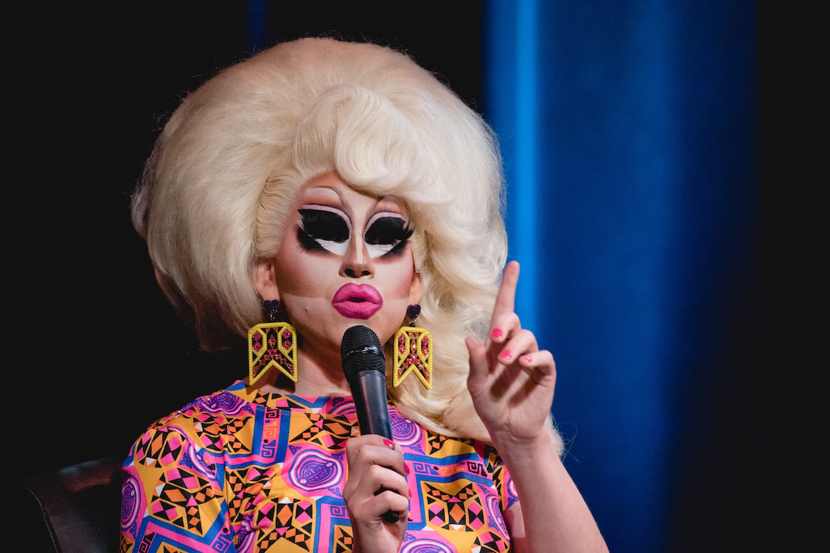 Trixie Mattel records an episode of "The Bald and the Beautiful"