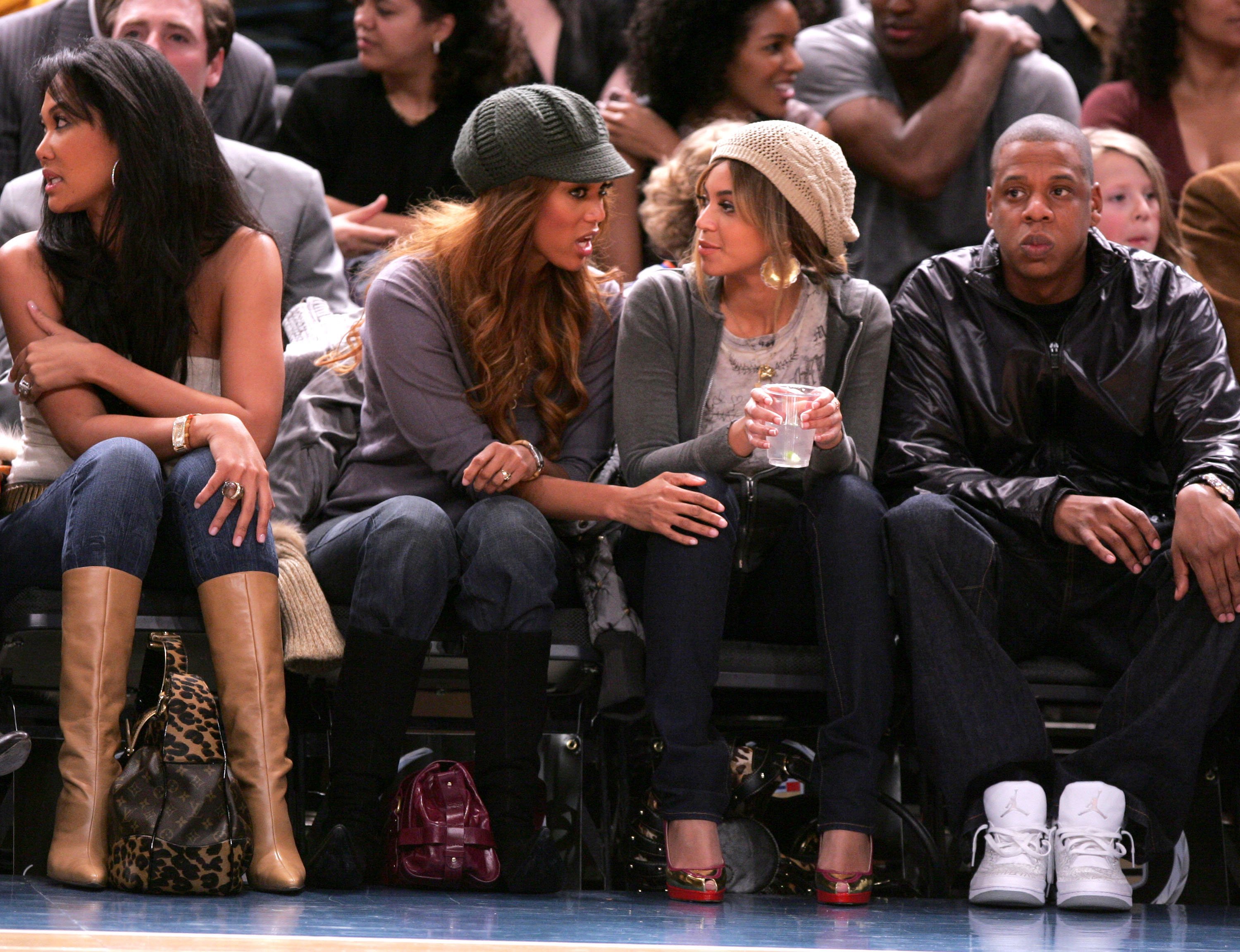 Kimora Lee Simmons, Tyra Banks, Beyoncé Knowles-Carter and Jay-Z