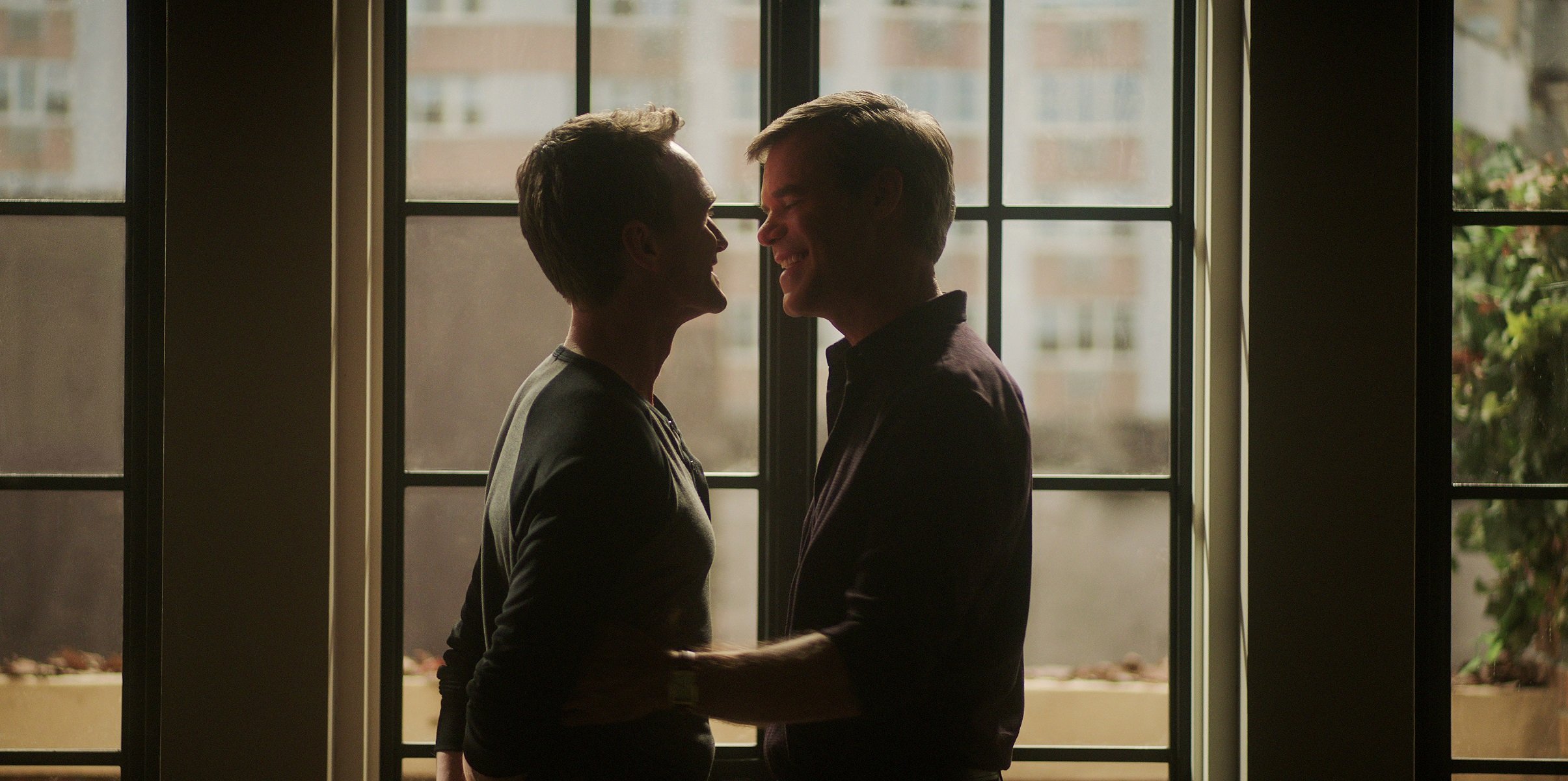 Neil Patrick Harris as Michael Lawson and Tuc Watkins as Colin McKenna in 'Uncoupled'