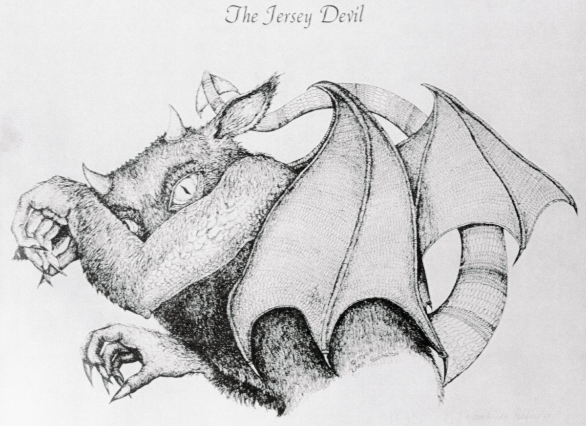 What We Do In The Shadows Season 4 featured the Jersey Devil. An illustration shows the Jersey devil with bat wings, horns and claws.
