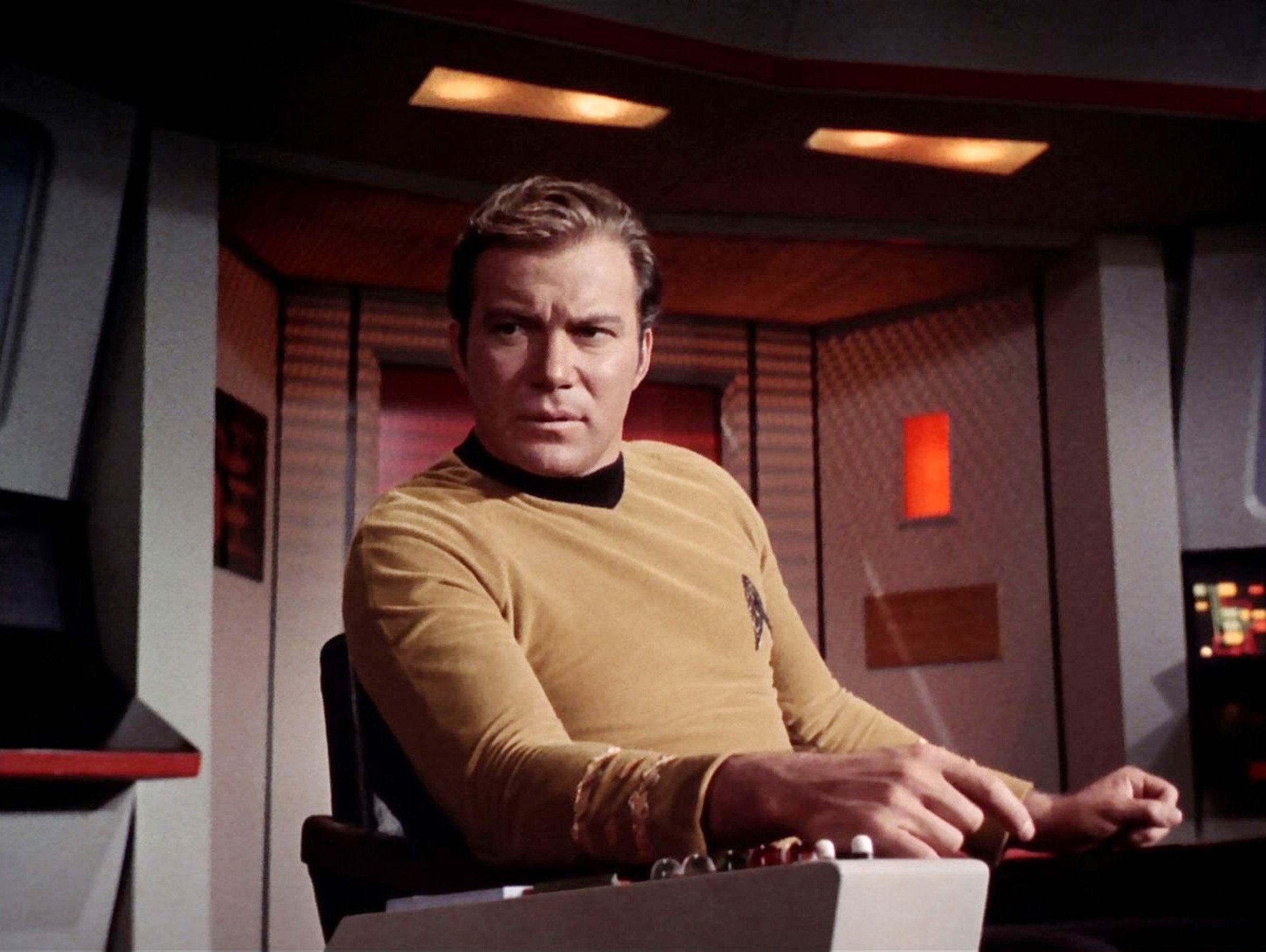William Shatner as Captain Kirk in 'Star Trek' The Original Series'